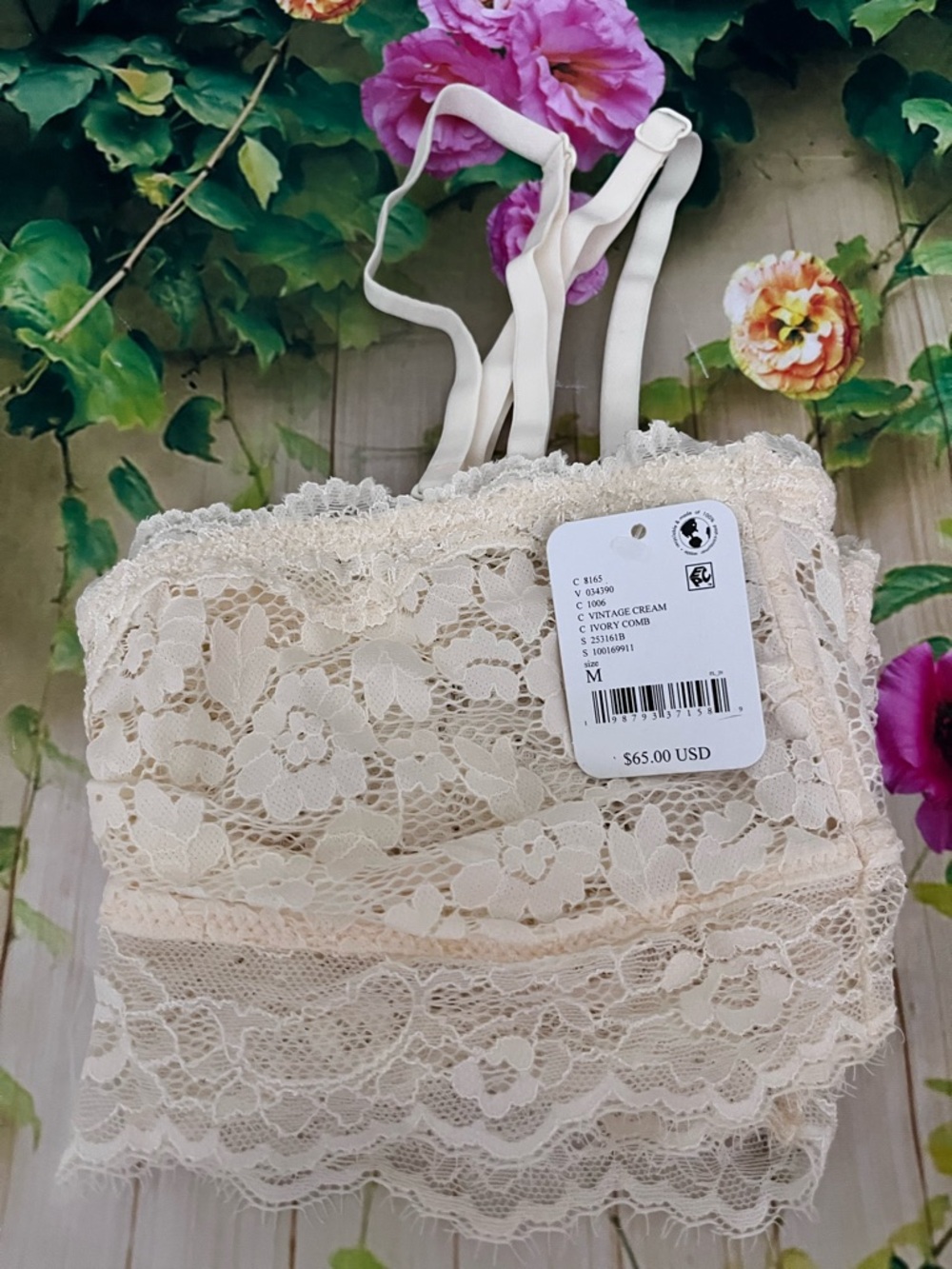 NWT Spell Free Love Lace Bandeau Bralette - Picture 15 of 16